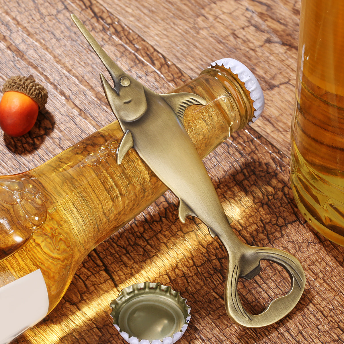 Creative Swordfish Handle Metal Beer Bottle Opener