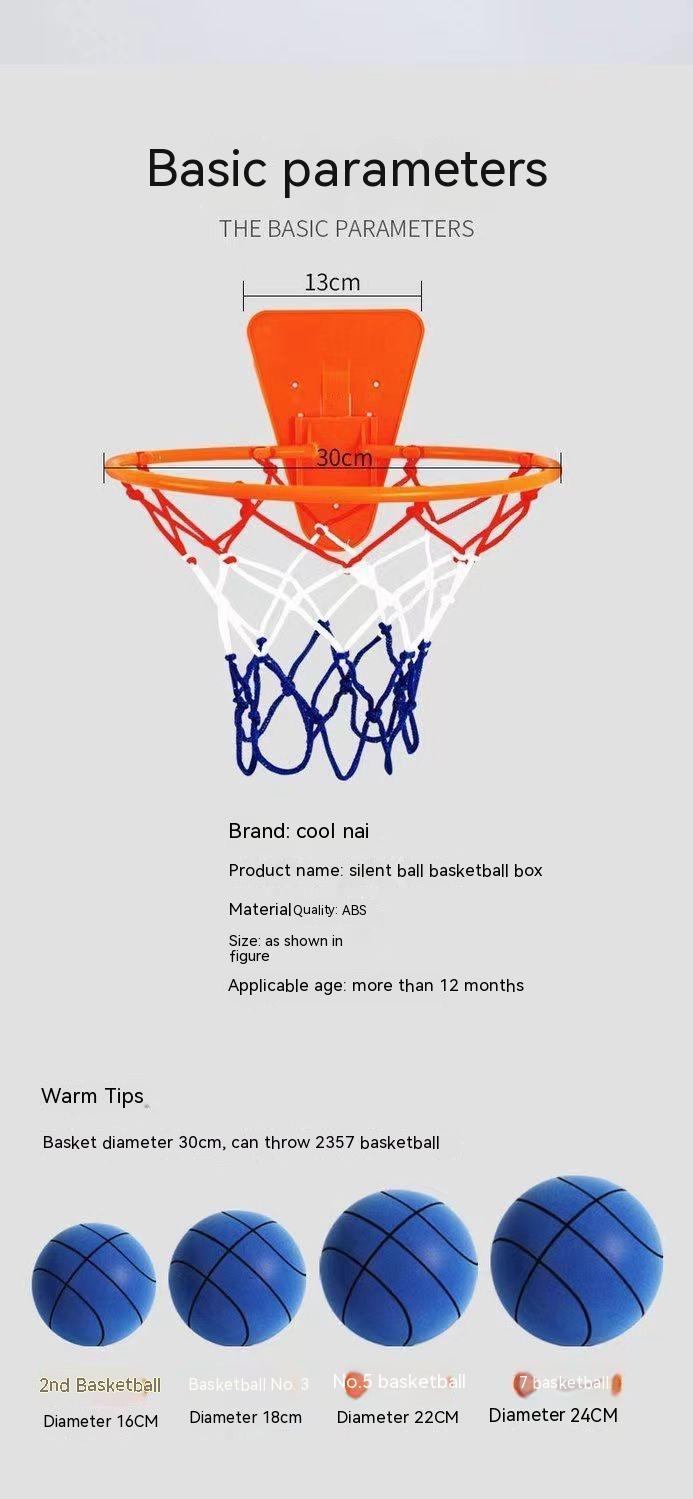 Indoor Foam Basketball with Hoop