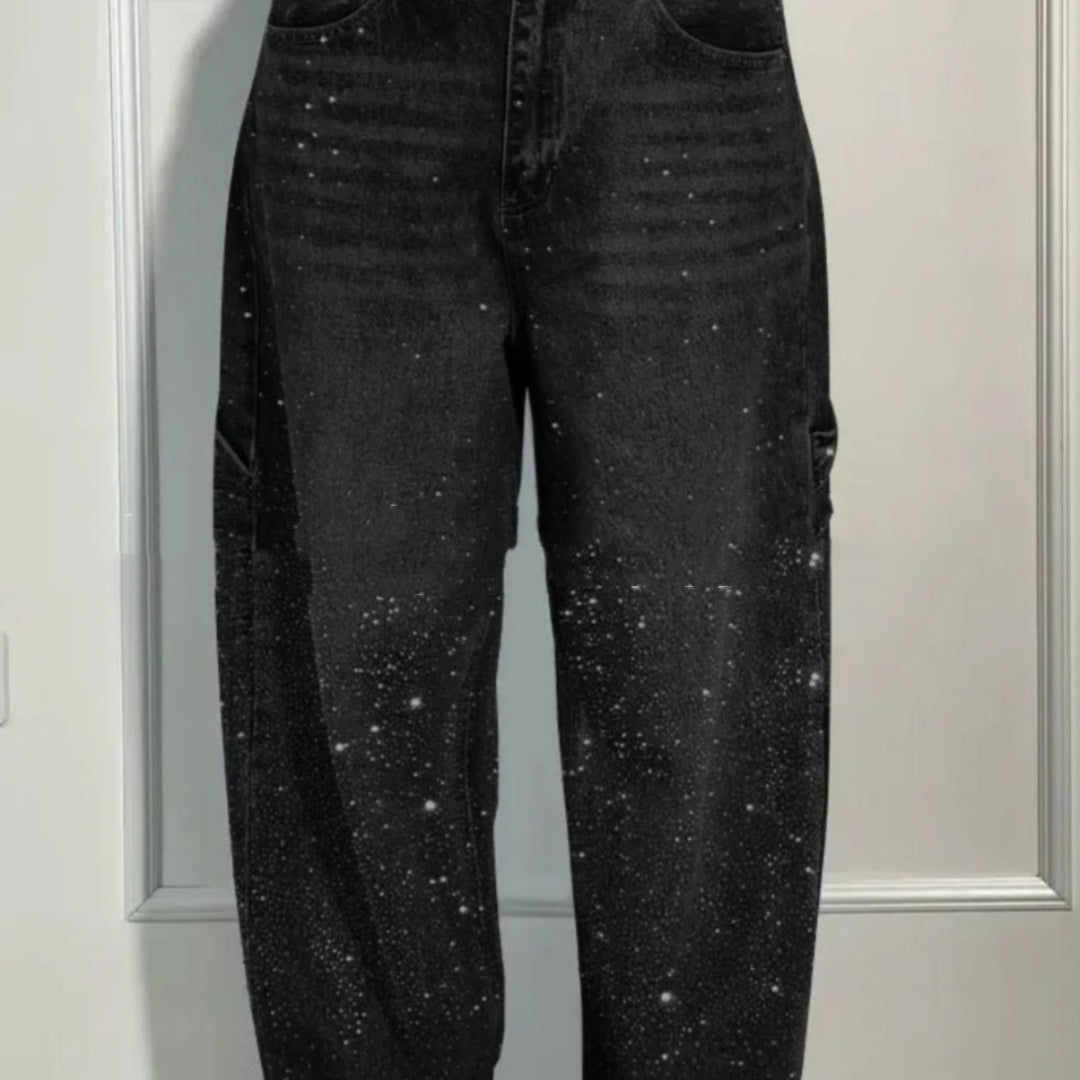 Shiny Straight Jeans