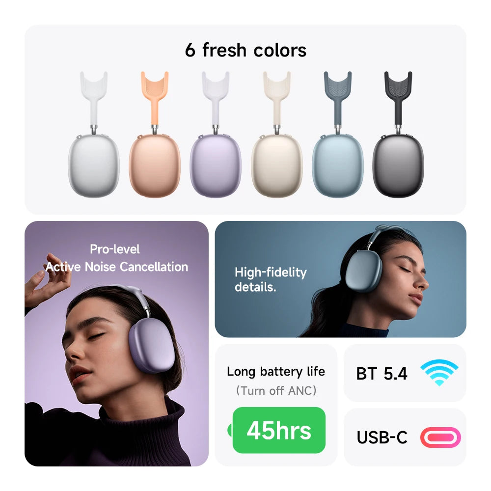Noise Reduction Bluetooth Headphones