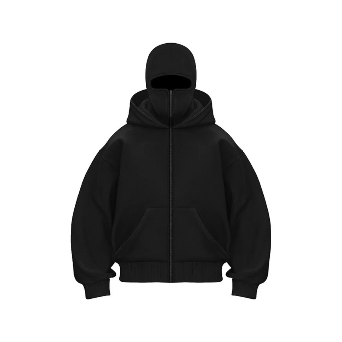 New men's double-cap pullover hoodie
