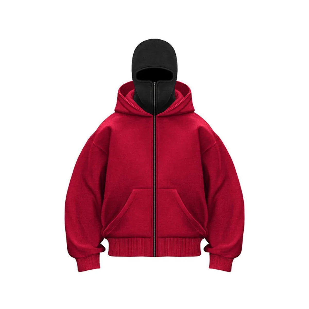 New men's double-cap pullover hoodie