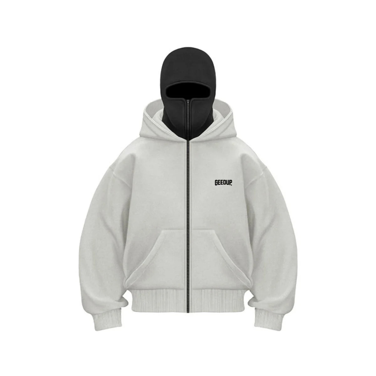 New men's double-cap pullover hoodie