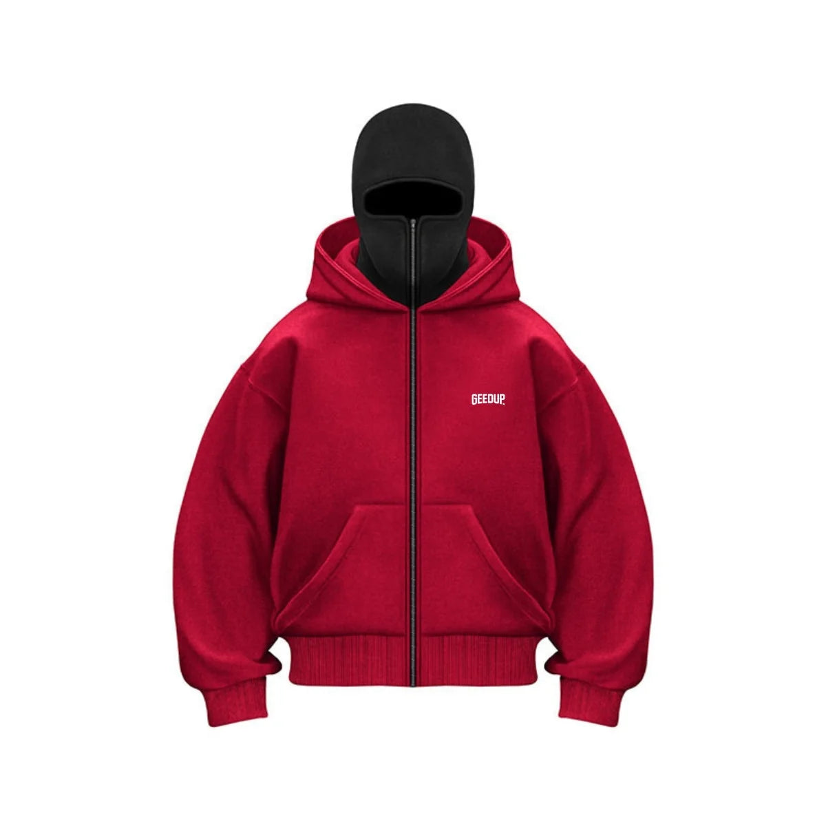 New men's double-cap pullover hoodie