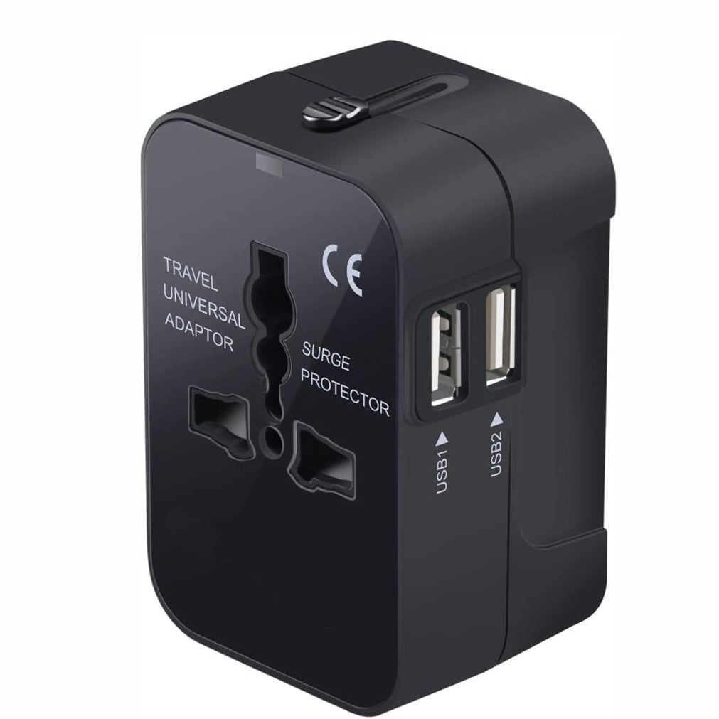 Worldwide All In One Universal Travel Adapter Wall Charger AC Power Plug Adapter