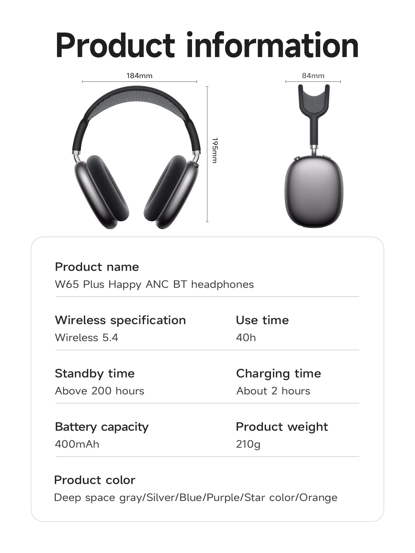 Noise Reduction Bluetooth Headphones