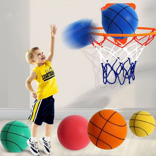 Indoor Foam Basketball with Hoop