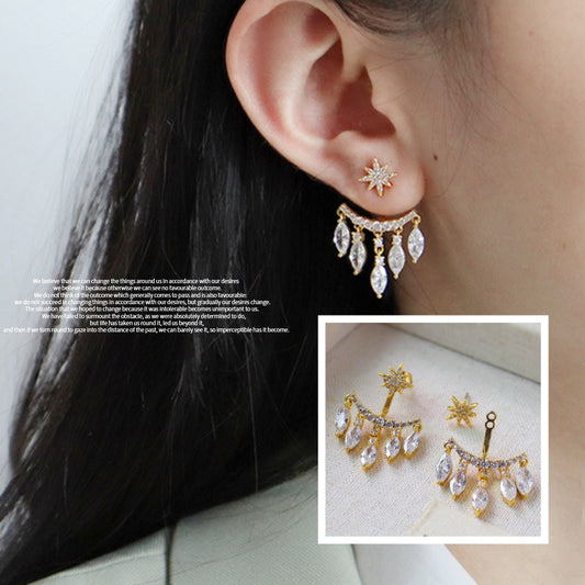 Star Zircon Earrings